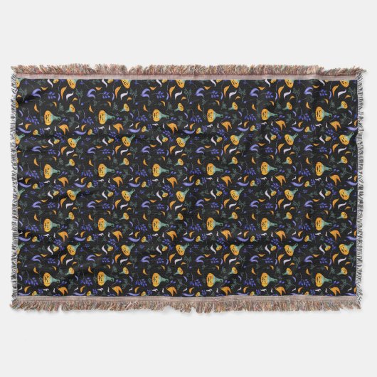 Halloween Forest Throw Deken (Voorkant)