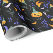 Halloween Forest Wrapping Paper Cadeaupapier (Rol Hoek)