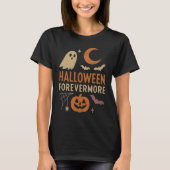 Halloween Forevermore | Ghost, Pumpkin & Bats T-shirt (Voorkant)