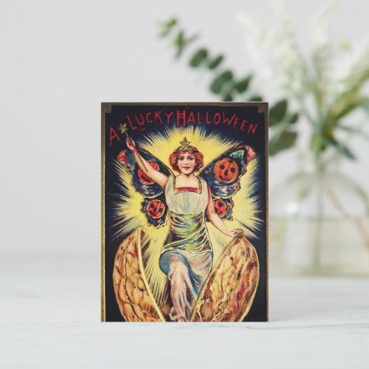 Halloween fortuin teller Holiday briefkaart (Staand voorkant)