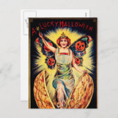  Halloween fortuin teller Holiday briefkaart (Voorkant / Achterkant)