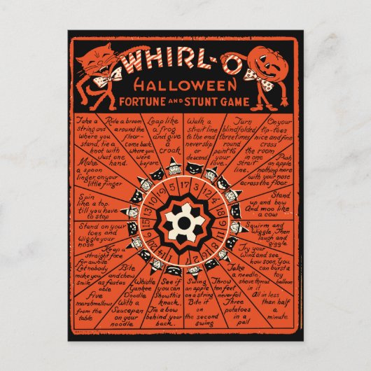  Halloween Fortune and Stunt Game Briefkaart (Voorkant)