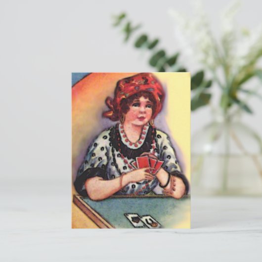 Halloween Fortune Teller Briefkaart (Staand voorkant)