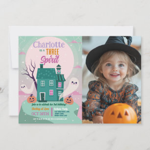 Halloween Foto 3rd Ghosts House Party Achtervolgd Kaart