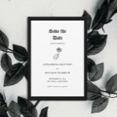 Halloween foto bruiloft save the date