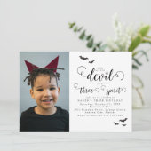 Halloween Foto Drie Geest 3e verjaardagsfeest in Kaart (Staand voorkant)