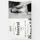 Halloween Foto RIP Twenties 30e Begrafenis Verjaar Spandoek (Verticaal)