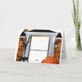 Halloween foto Wenskaart Kaart (Achterkant)