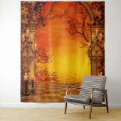 Halloween-fotoachtergrond — Afmetingen Wandkleed (In situ)