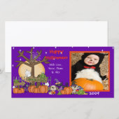 Halloween-fotokaart (Voorkant / Achterkant)