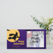 Halloween-fotokaart Feestdagenkaart (Staand voorkant)