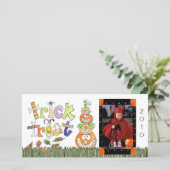 Halloween Fotokaart Feestdagenkaart (Staand voorkant)