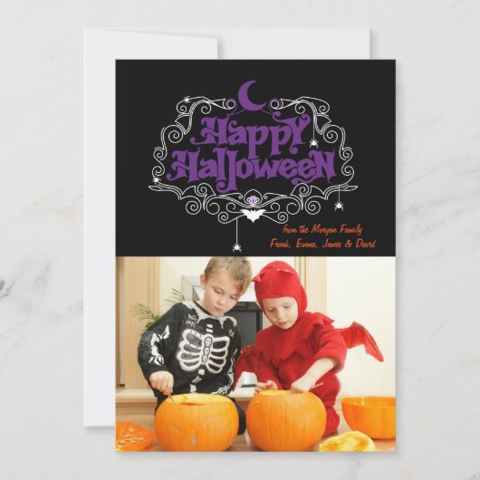 Halloween Fotokaart Kaart (Voorkant)