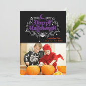 Halloween Fotokaart Kaart (Staand voorkant)