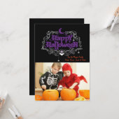 Halloween Fotokaart Kaart (Voorkant / Achterkant in situ)