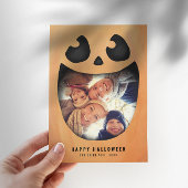 Halloween fotokaart | Pompoen Jack O lantaarn Kaart