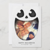 Halloween fotokaart | Skelet Jack O Lantern Kaart (Voorkant)