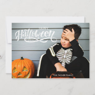 Halloween Fotokaart Spooktastisch Schrift