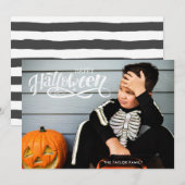 Halloween Fotokaart | Spooktastisch Schrift (Voorkant / Achterkant)