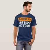 Halloween Fout 404 kostuum niet gevonden Codering  T-shirt (Voorkant volledig)