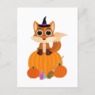 Halloween Fox Briefkaart