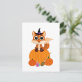 Halloween Fox Briefkaart (Staand voorkant)