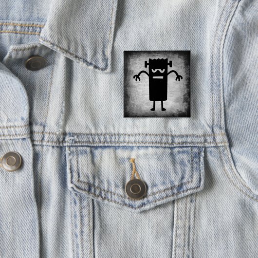 Halloween Frankenstein (een beetje eng) Button (In situ)