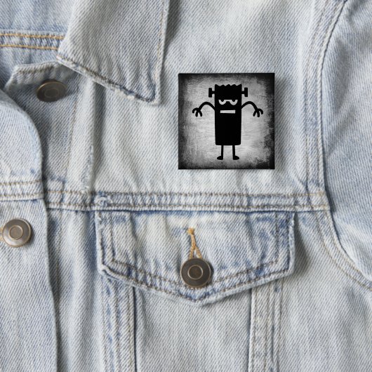 Halloween Frankenstein (een beetje eng) Button (In situ)