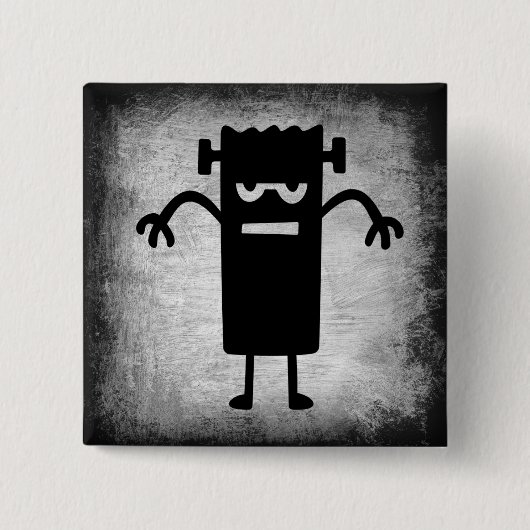 Halloween Frankenstein (een beetje eng) Button (Voorkant)