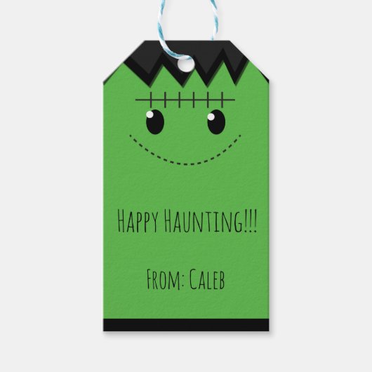 Halloween Frankenstein Feestkleding Party Favor Cadeaulabel (Voorkant)