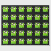 Halloween Frankenstein Holiday inpakpapier (Vlak)