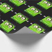 Halloween Frankenstein Holiday inpakpapier (Hoek)