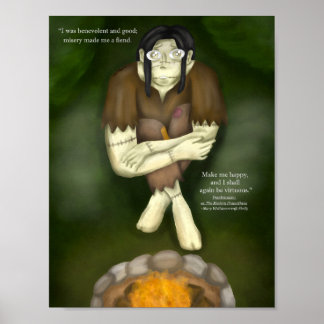 Halloween Frankenstein Kunstprint Poster