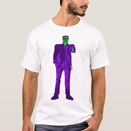 halloween frankenstein monster kreupel t-shirt (Voorkant)