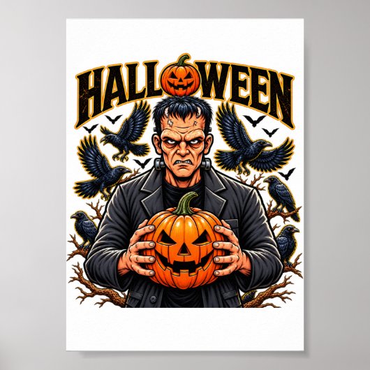 Halloween Frankenstein Monster Poster (Voorkant)