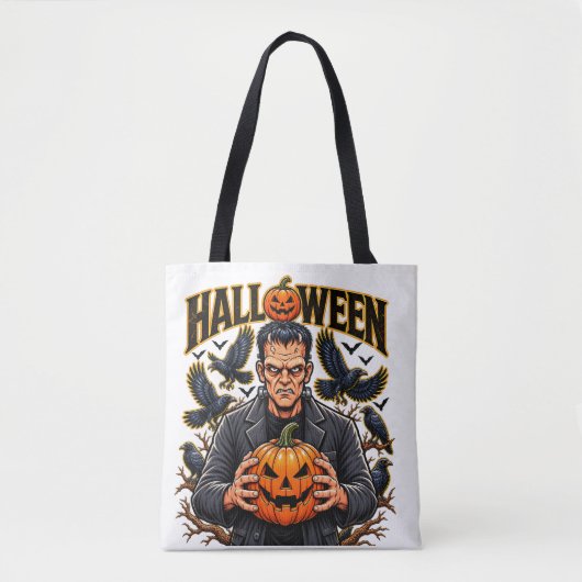 Halloween Frankenstein Monster Tote Bag (Voorkant)