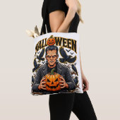Halloween Frankenstein Monster Tote Bag (Dichtbij)