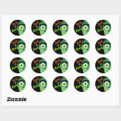 Halloween Frankenstein Monster Trick or treat Ronde Sticker (Vel)