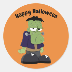 Halloween Frankenstein Ronde Sticker