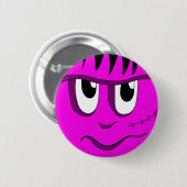 Halloween Frankenstein - roze Ronde Button 5,7 Cm (Voorkant /achterkant)