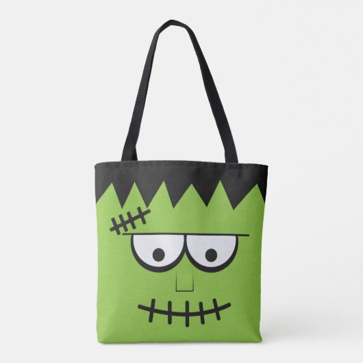 Halloween Frankenstein Snoep Tote Bag (Achterkant)