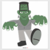HALLOWEEN FRANKENSTEIN UITGESNIJDEN STICKER VOOR A (Vel)