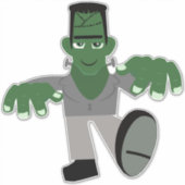 HALLOWEEN FRANKENSTEIN UITGESNIJDEN STICKER VOOR A (Voorkant)