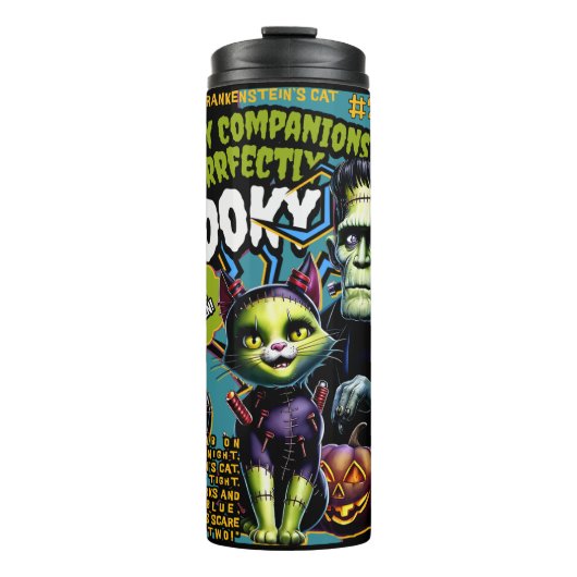 HALLOWEEN FRANKENSTEIN'S KAT THERMOSBEKER (Voorkant)