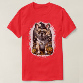 halloween franse buldog 8 t-shirt (Design voorkant)