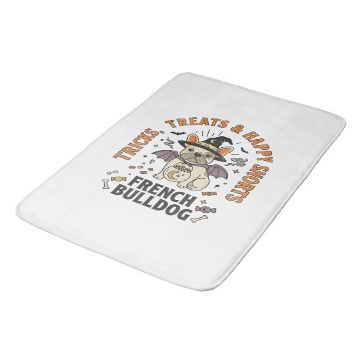 Halloween Franse Bulldog Grappenmaker Badmat (Gekanteld)
