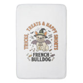 Halloween Franse Bulldog Grappenmaker Badmat (Voorkant Verticaal)