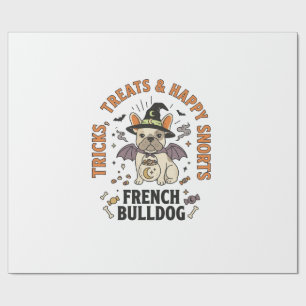 Halloween Franse Bulldog Grappenmaker Cadeaupapier