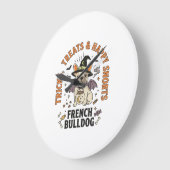 Halloween Franse Bulldog Grappenmaker Grote Klok (Hoek)