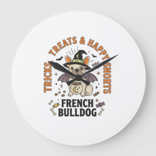 Halloween Franse Bulldog Grappenmaker Grote Klok